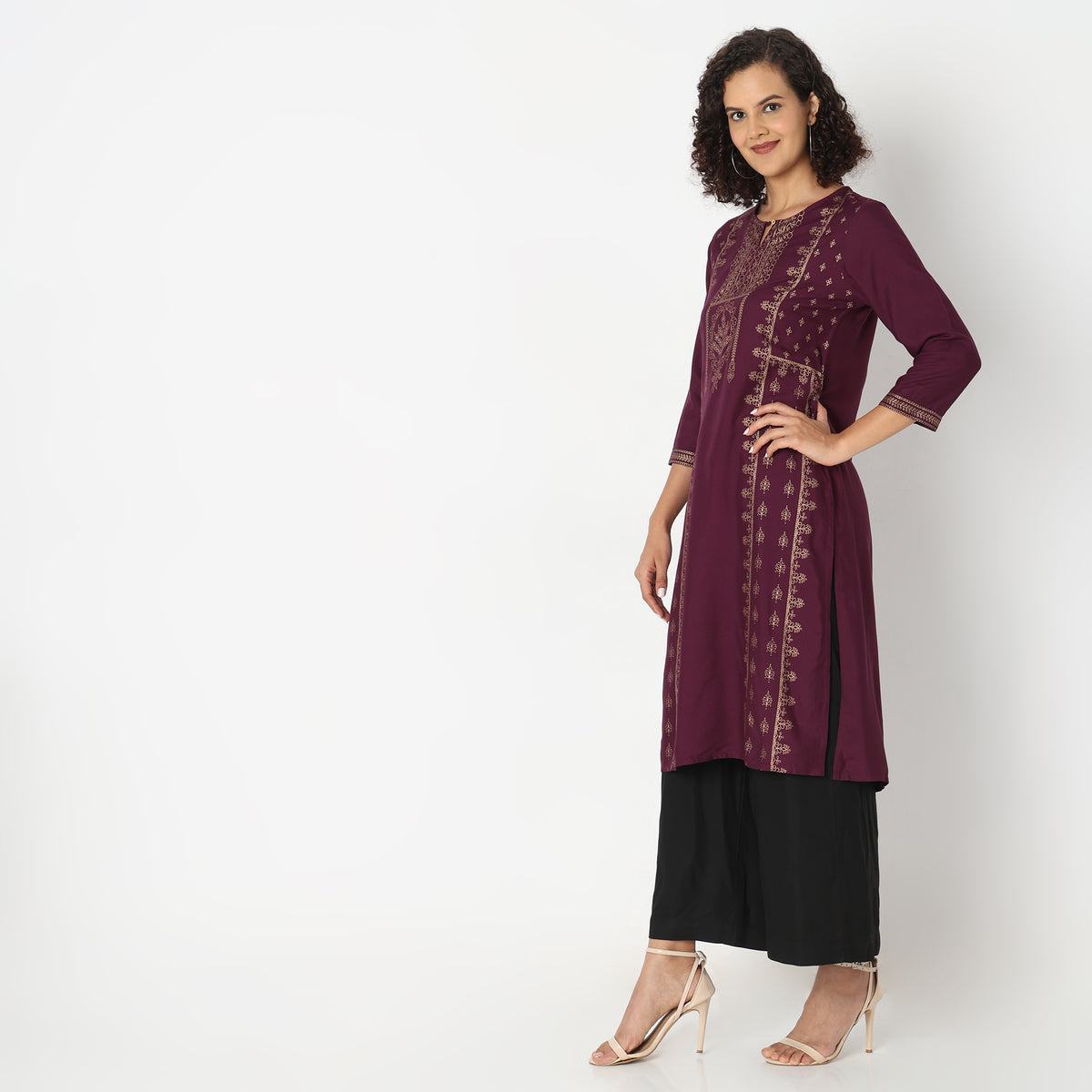 Straight Fit Printed Kurta