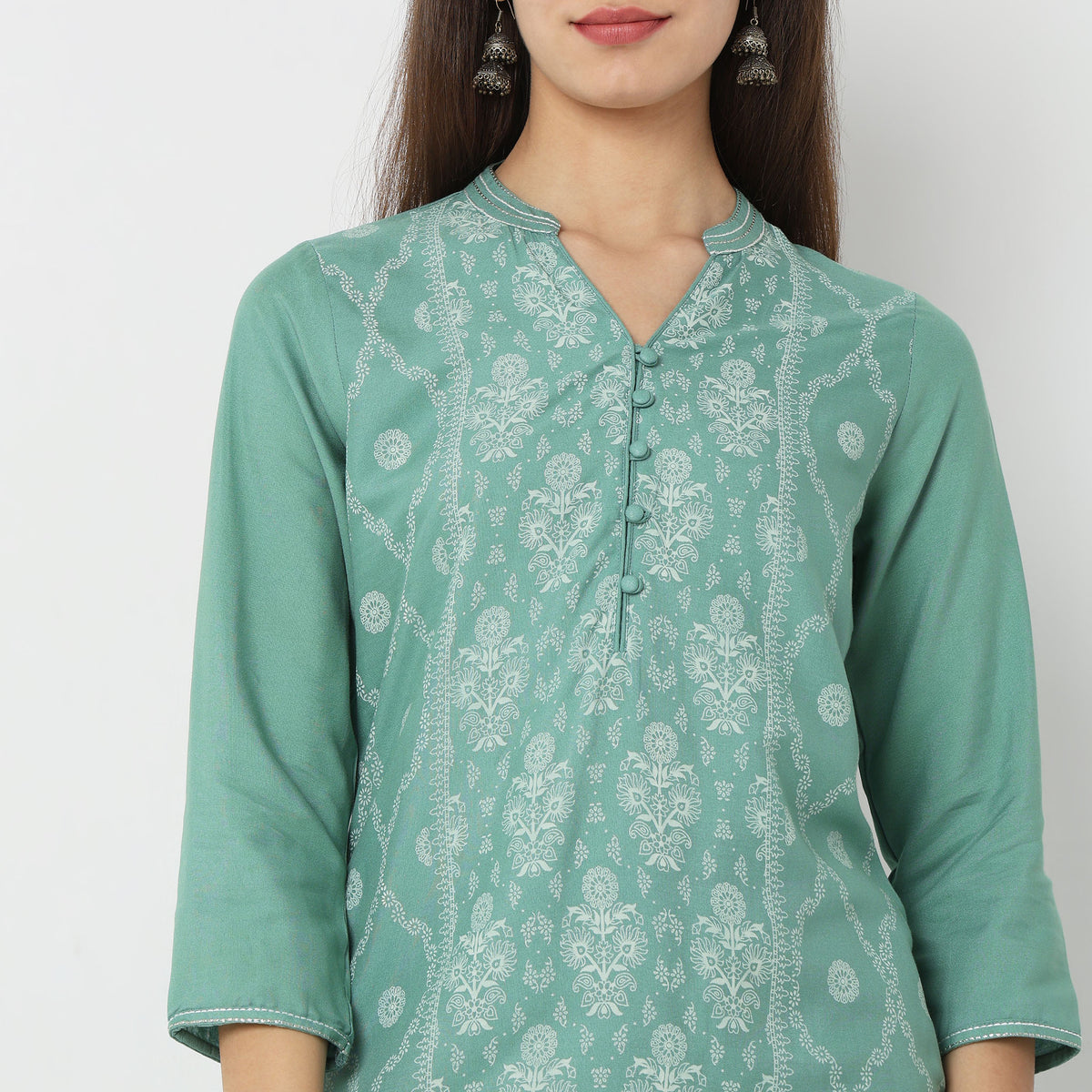 Straight Fit Printed Kurta