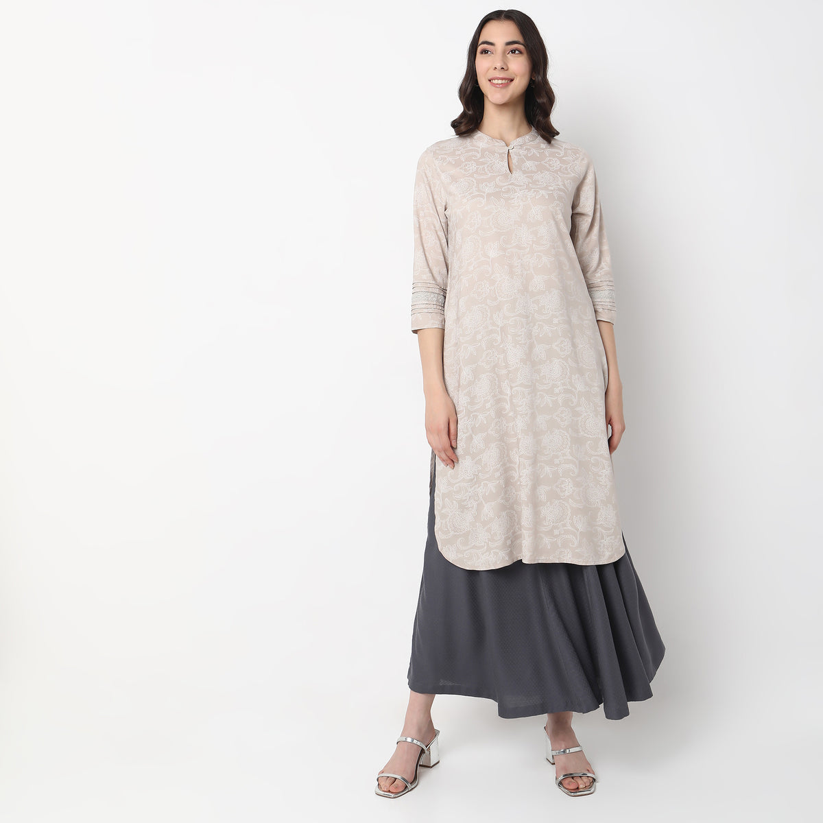 Straight Fit Printed Kurta