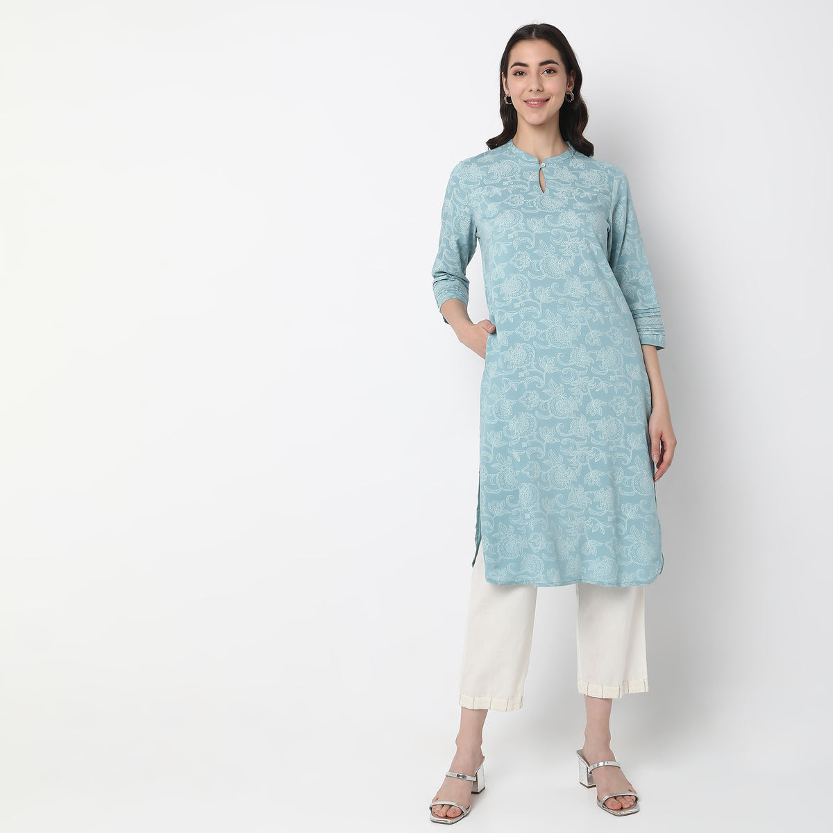 Straight Fit Printed Kurta