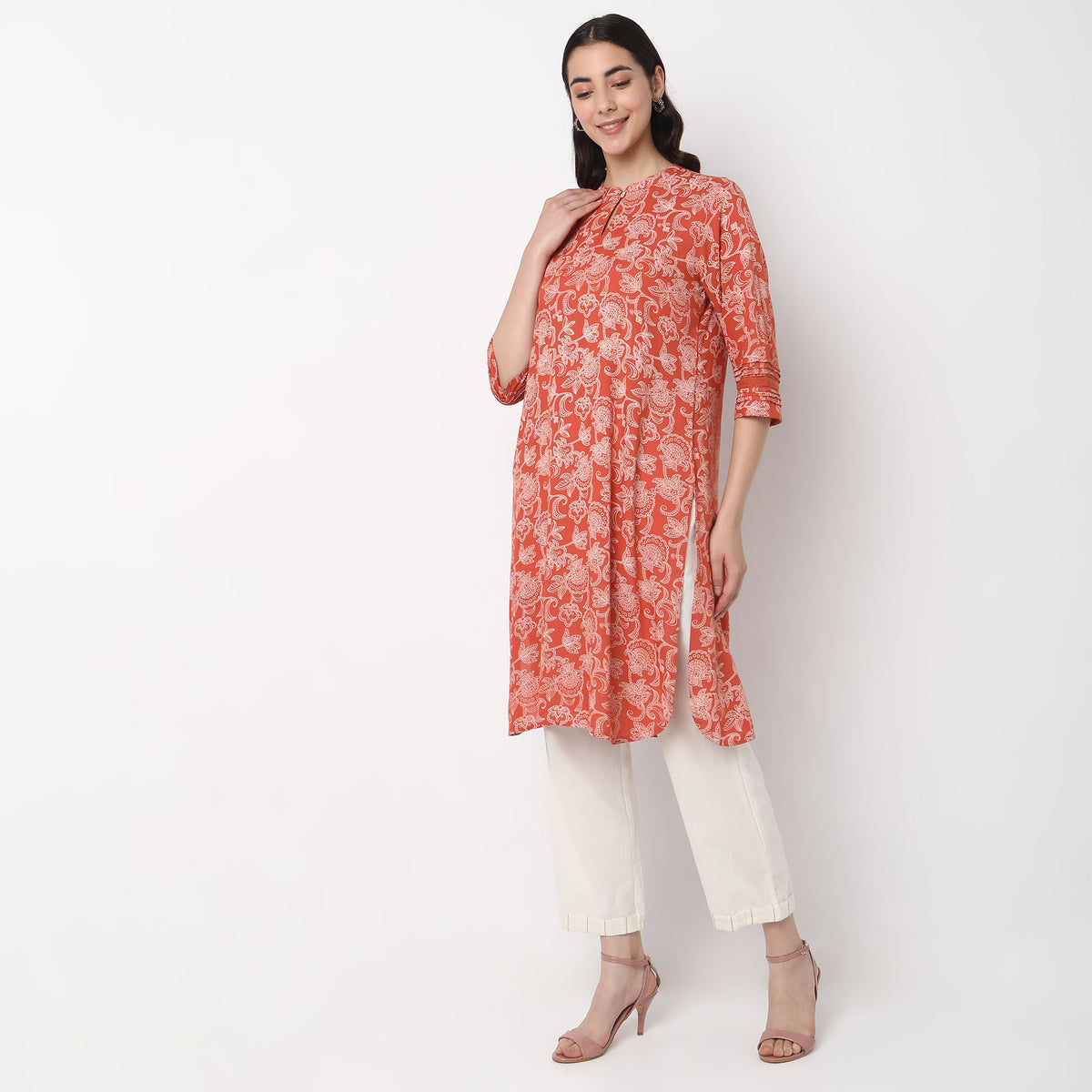 Straight Fit Printed Kurta