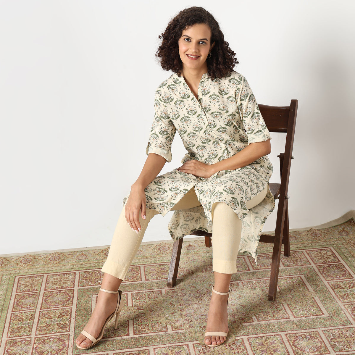 Straight Fit Printed Kurta