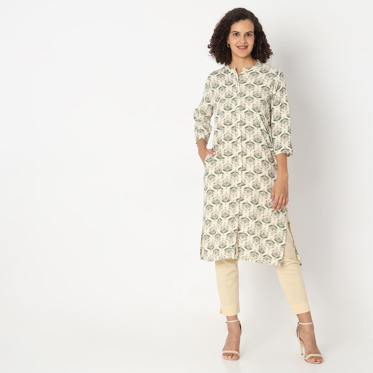 Straight Fit Printed Kurta