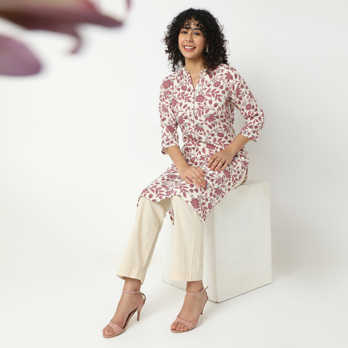 Straight Fit Printed Kurta