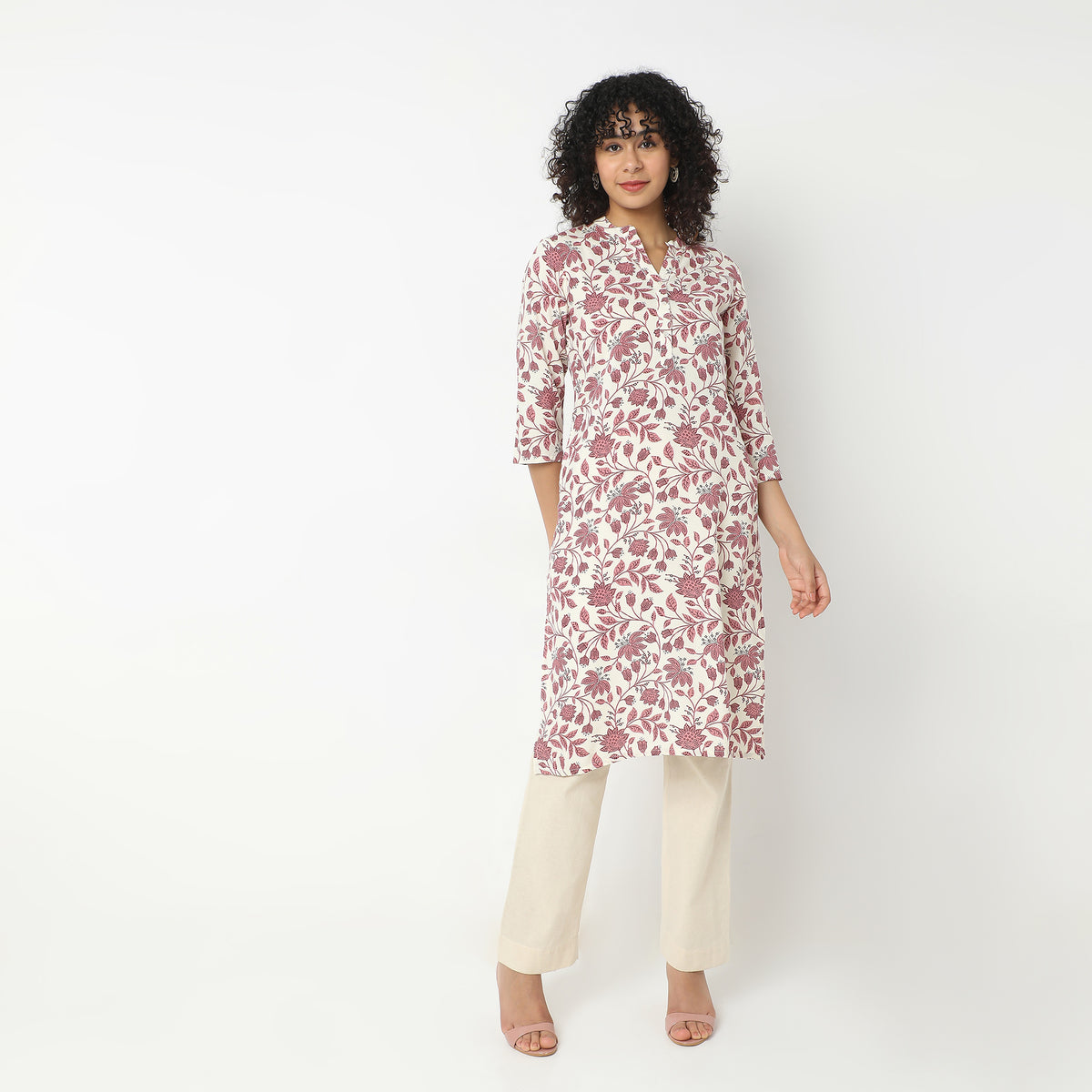 Straight Fit Printed Kurta