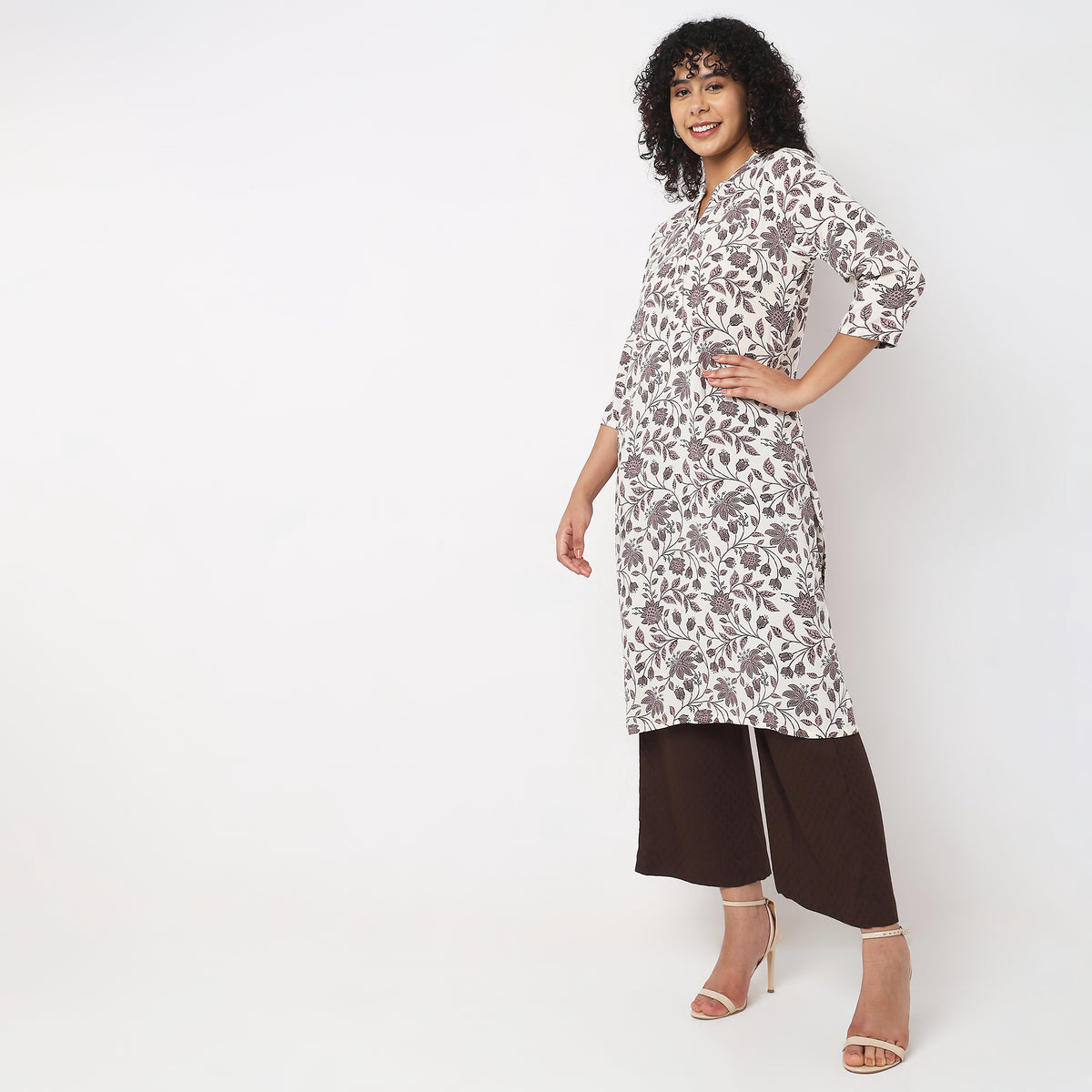 Straight Fit Printed Kurta