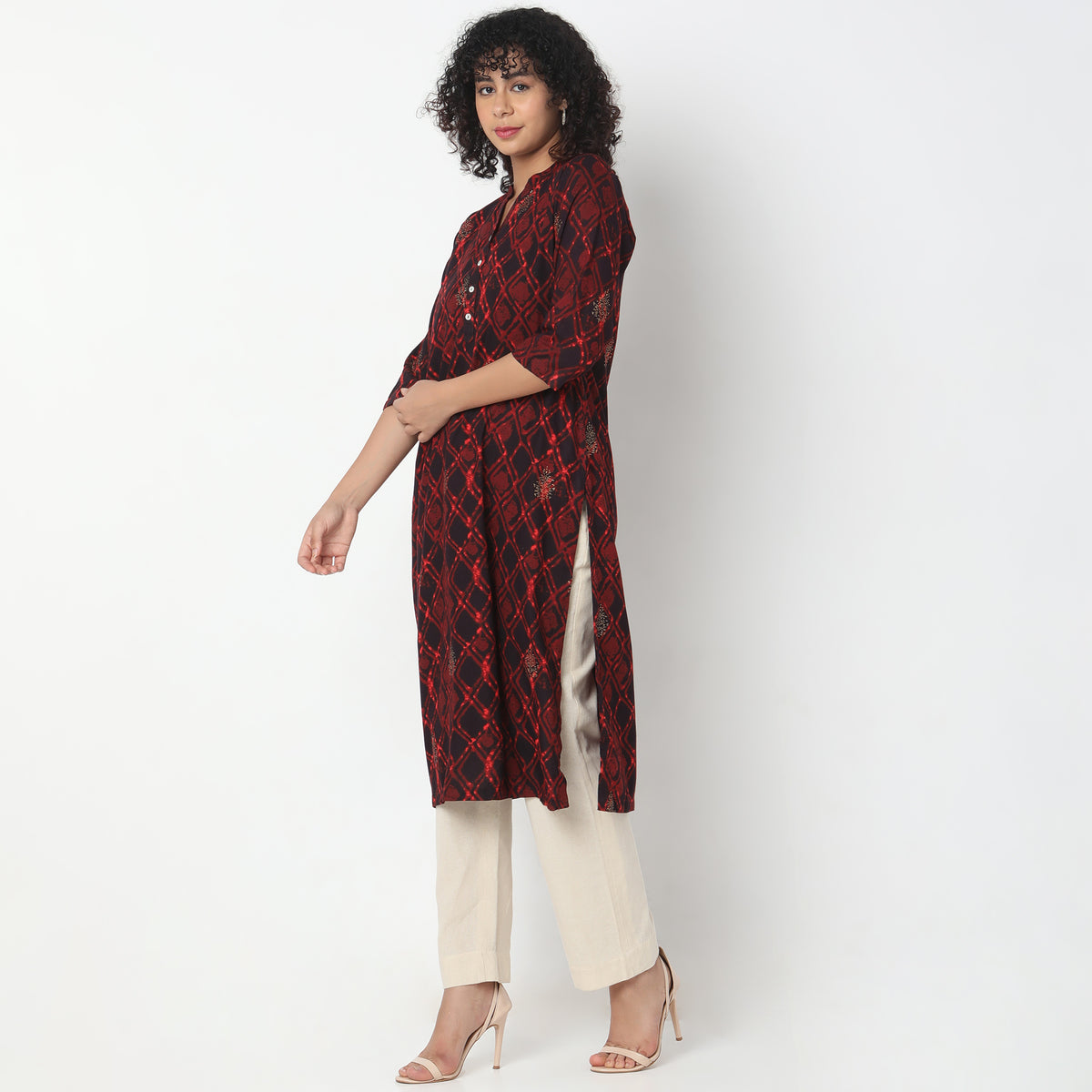 Straight Fit Printed Kurta