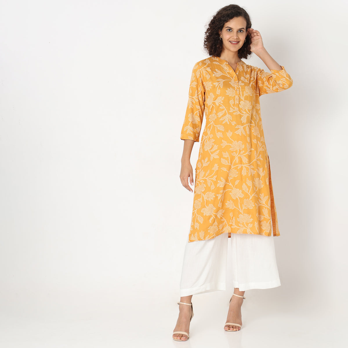 Straight Fit Printed Kurta