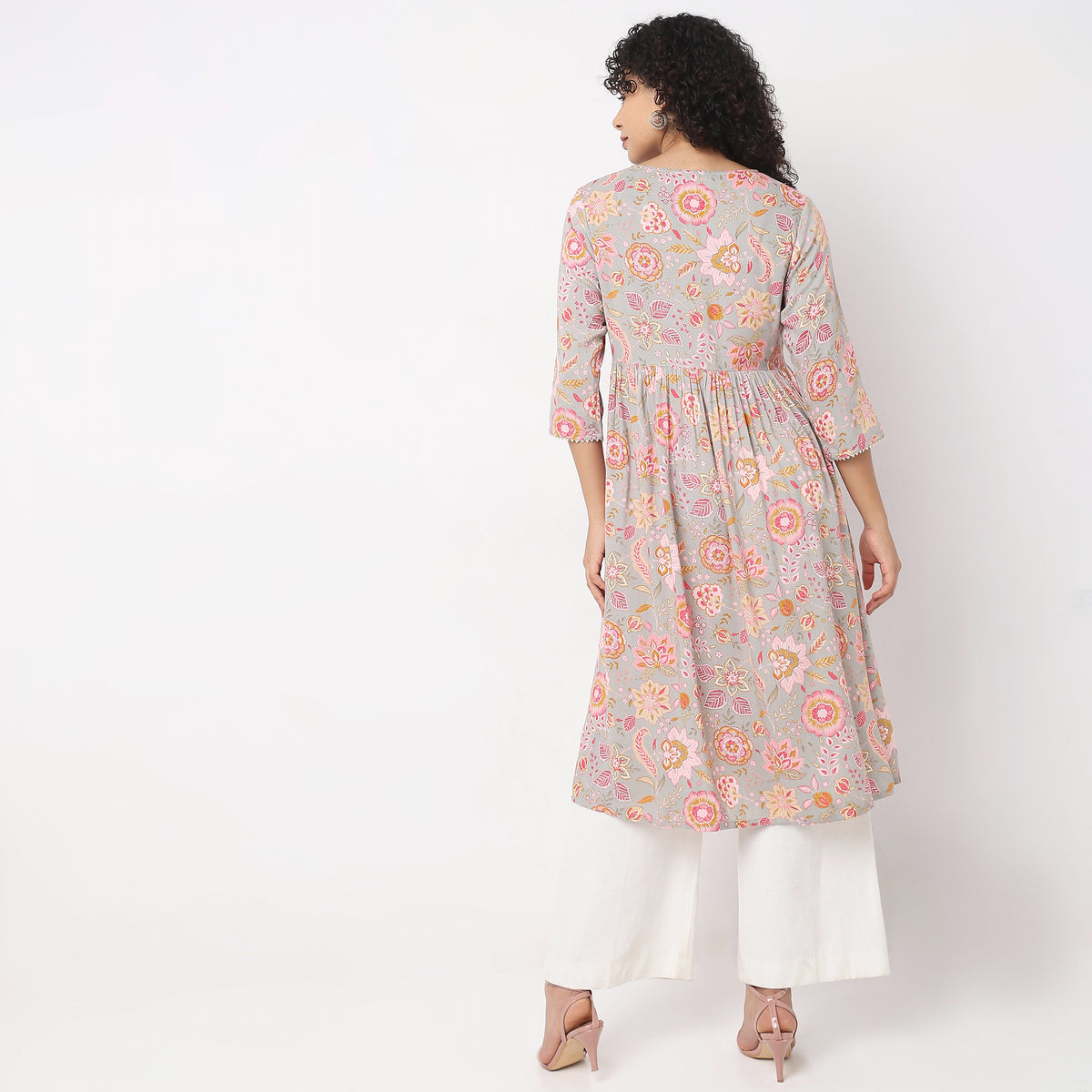 Flare Fit Printed Kurta