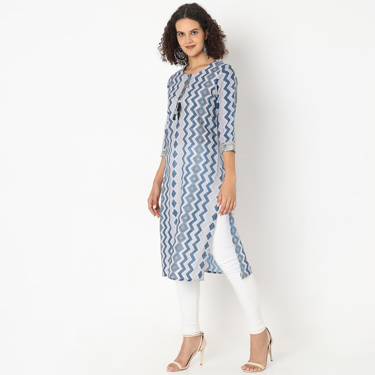 Straight Fit Printed Kurta