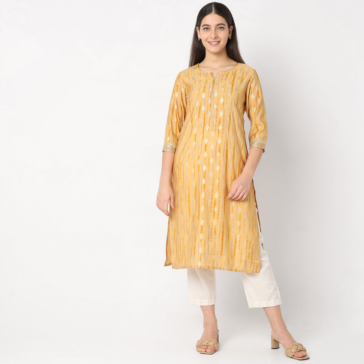 Straight Fit Printed Kurta