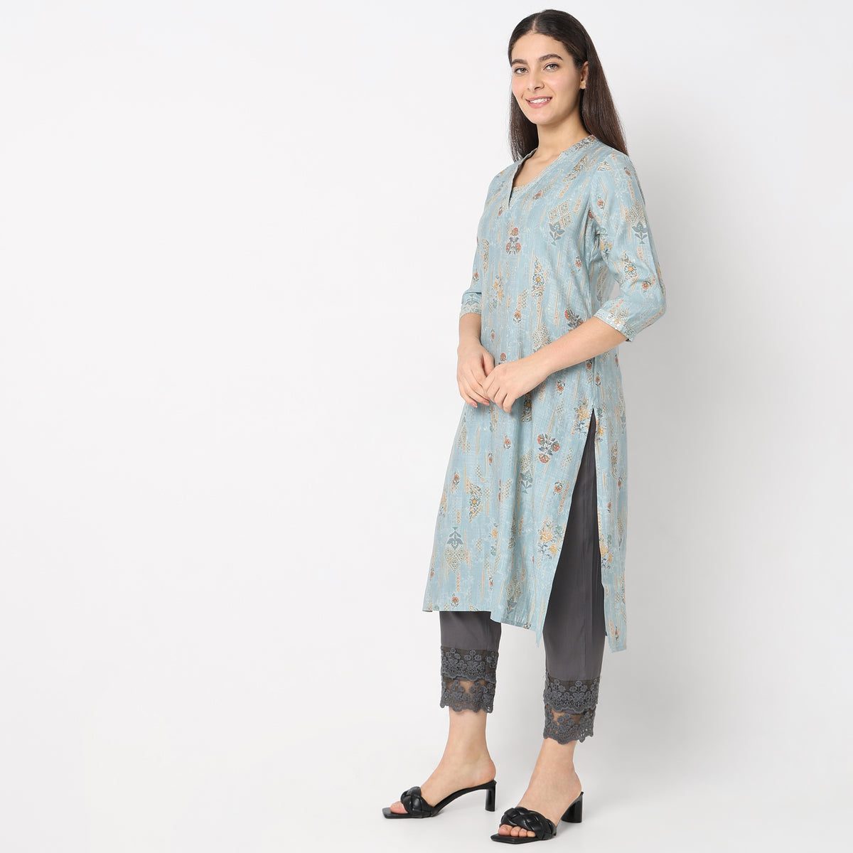 Regular Fit Printed Kurta