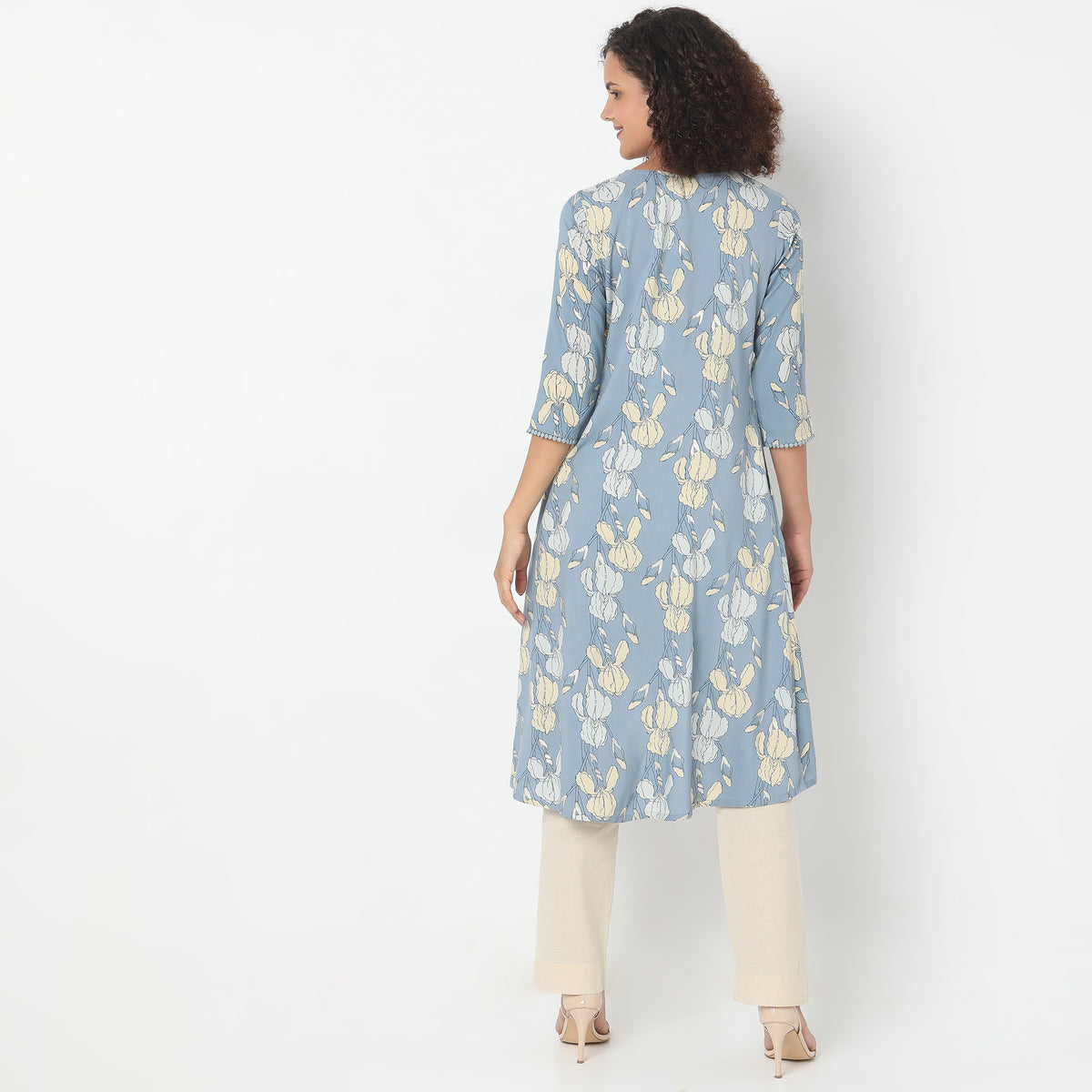 Flare Fit Printed Kurta