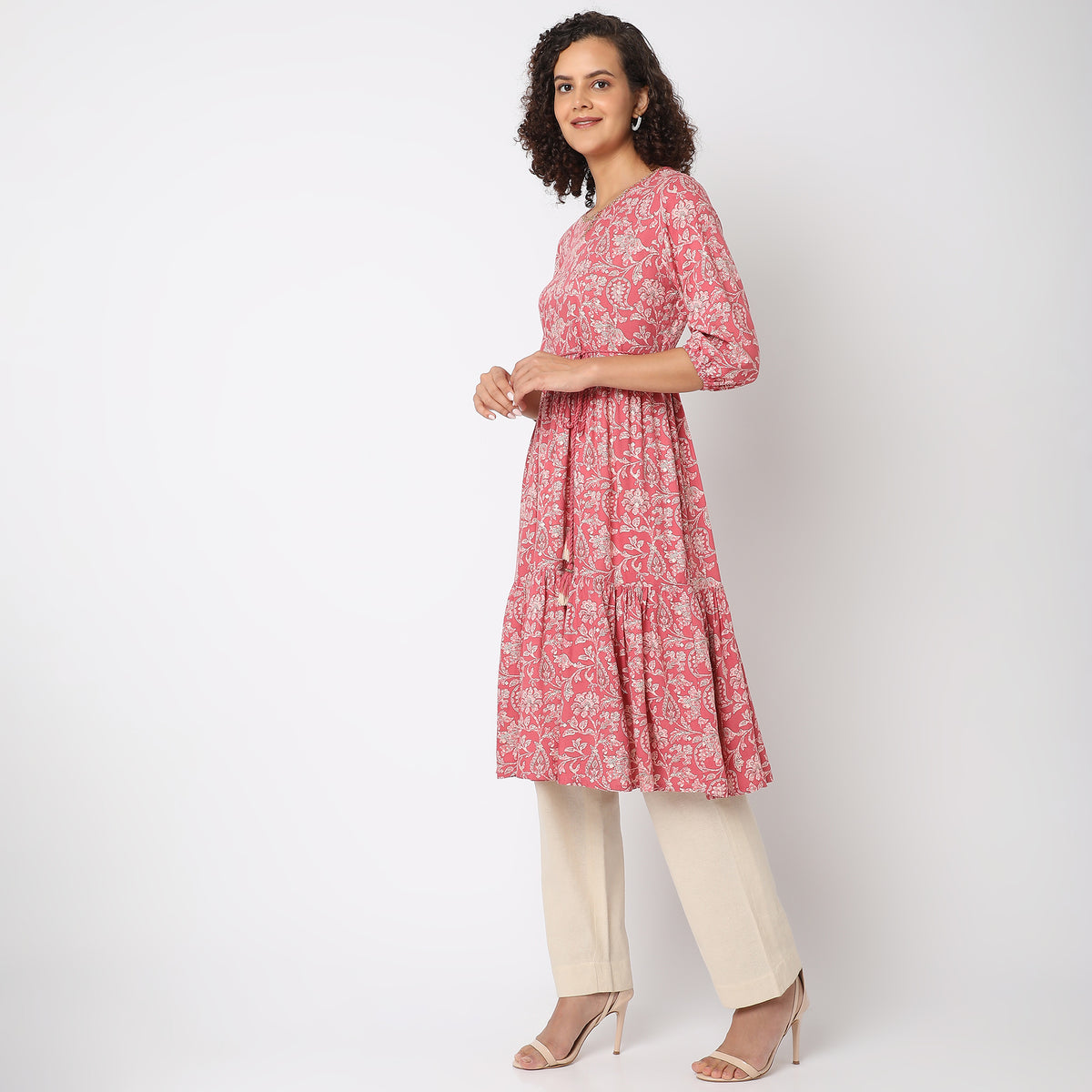 Flare Fit Printed Kurta