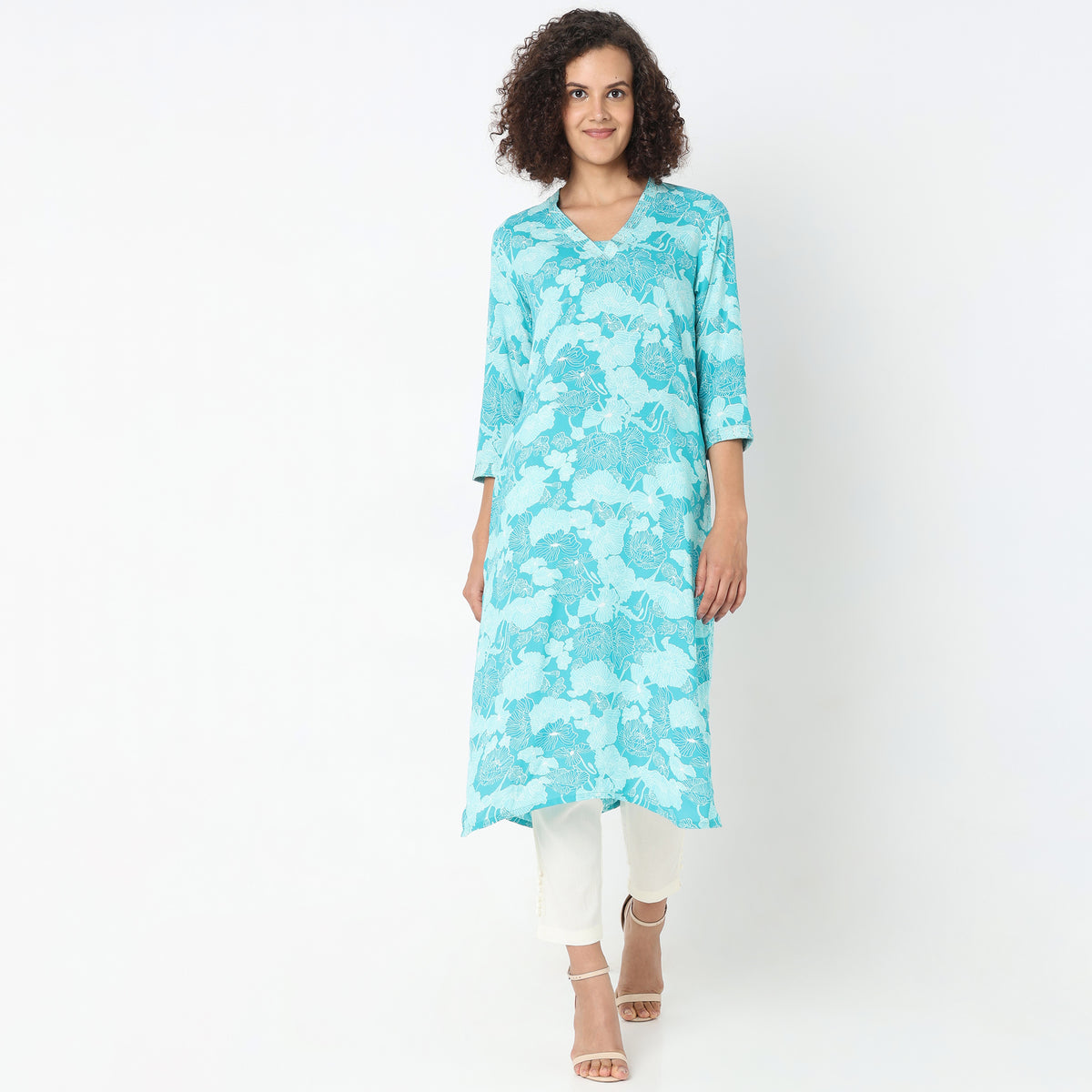 Straight Fit Printed Kurta