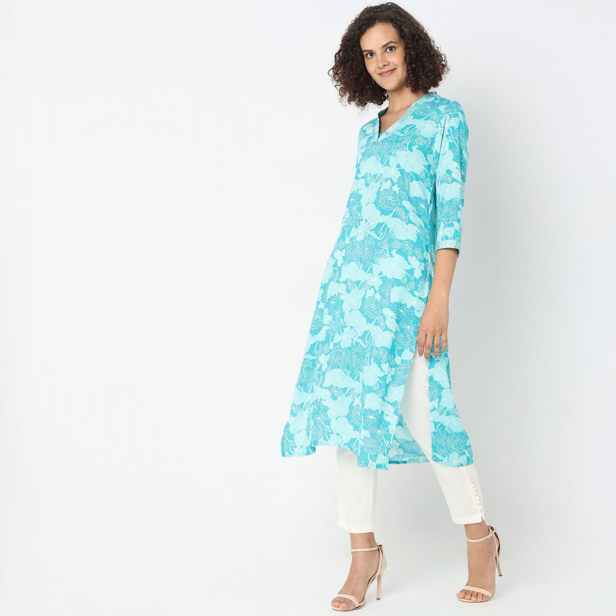 Straight Fit Printed Kurta