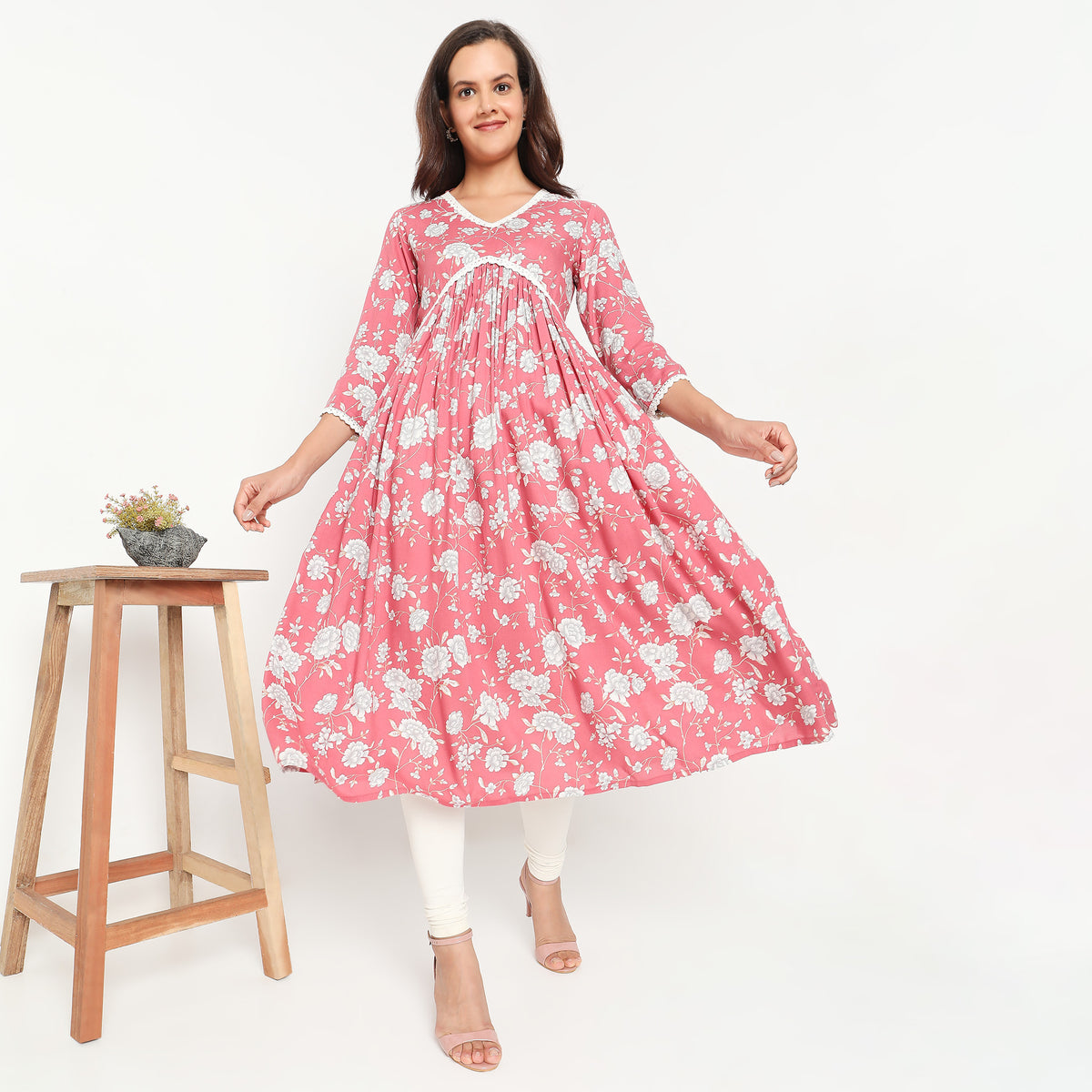 Flare Fit Printed Kurta