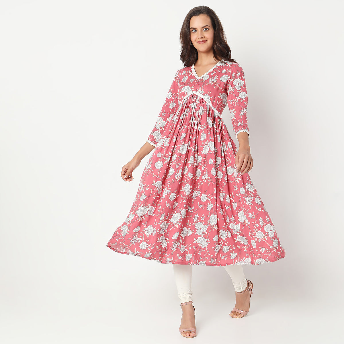Flare Fit Printed Kurta
