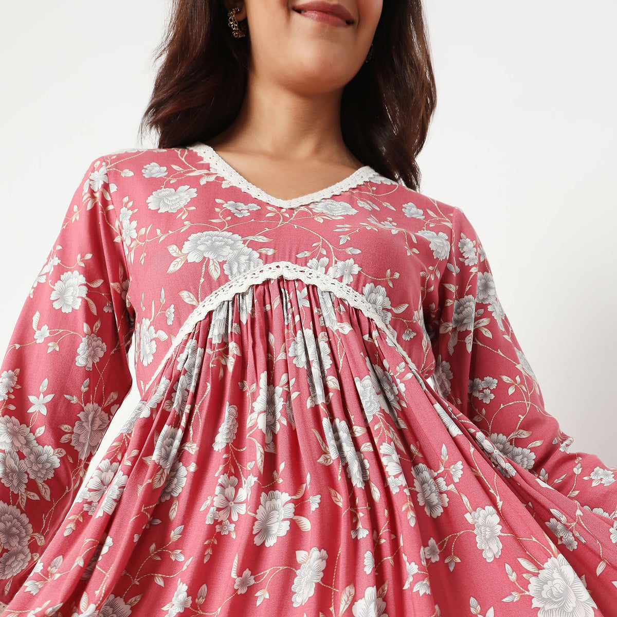 Flare Fit Printed Kurta
