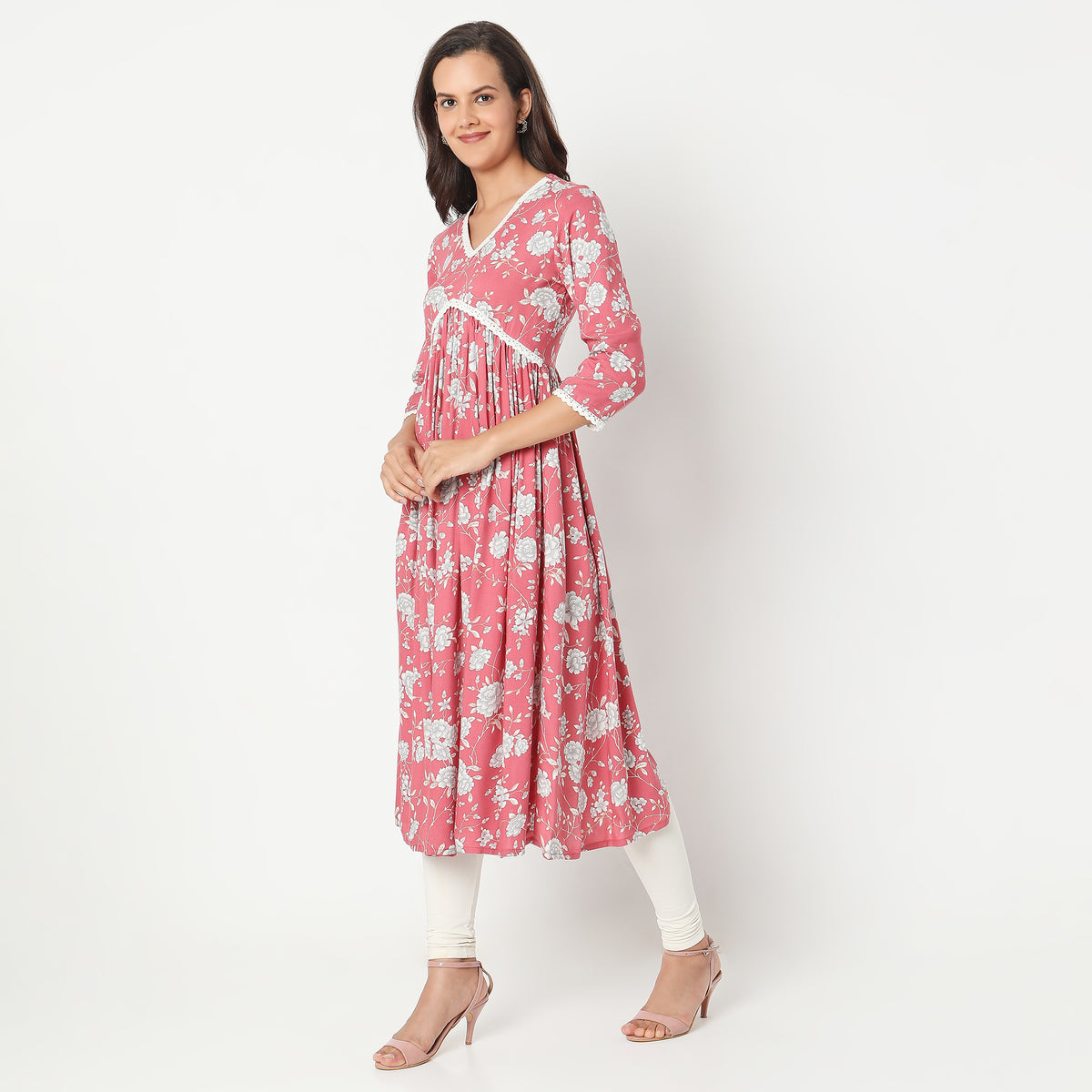 Flare Fit Printed Kurta