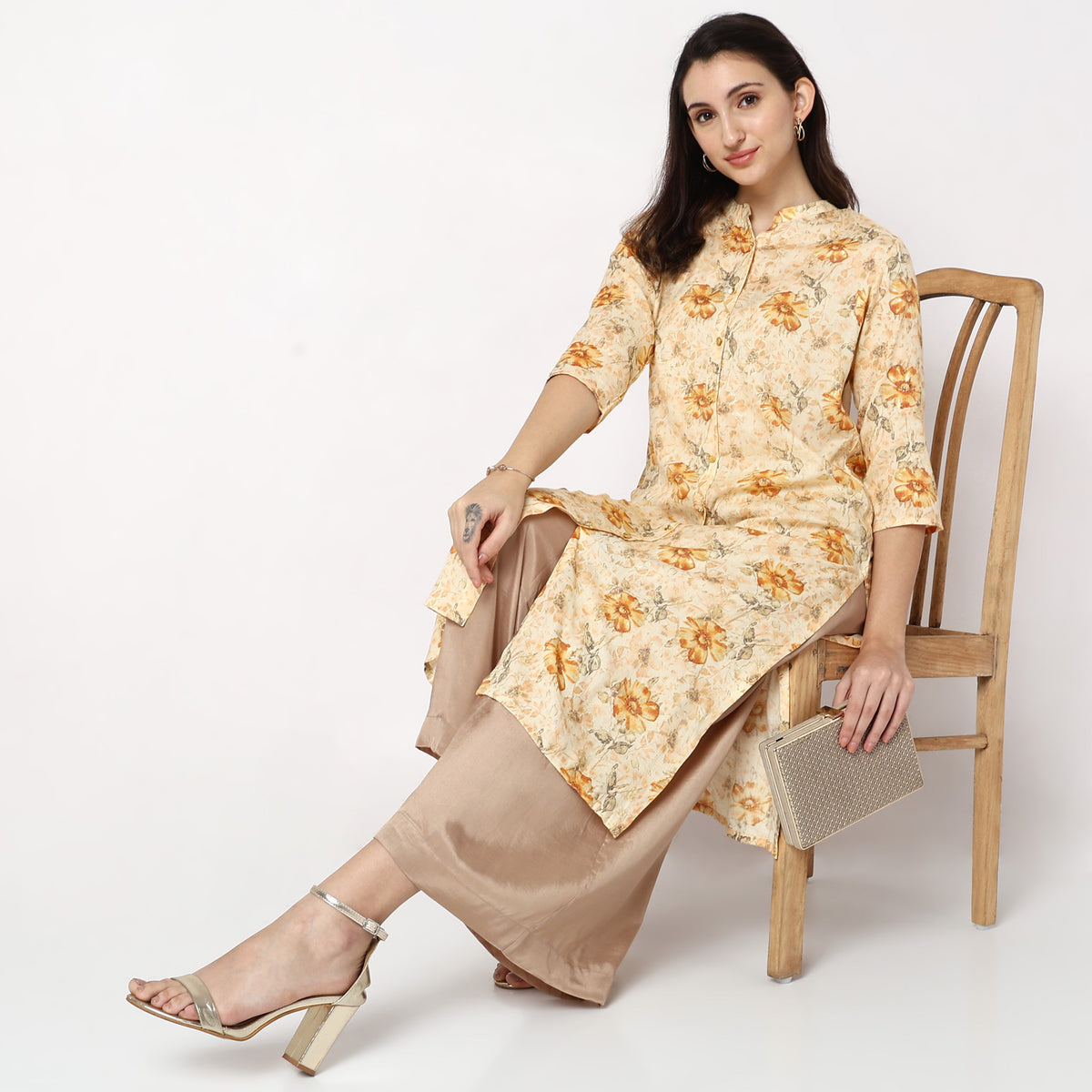 Straight Fit Printed Kurta