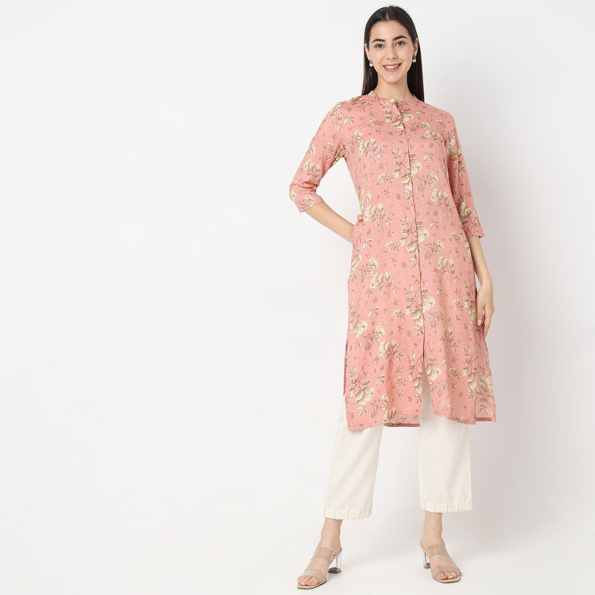 Straight Fit Printed Kurta