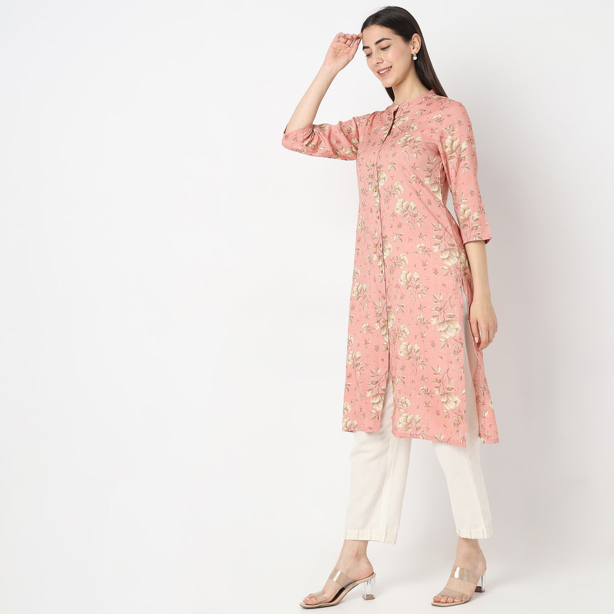 Straight Fit Printed Kurta