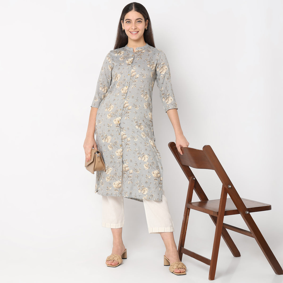 Straight Fit Printed Kurta