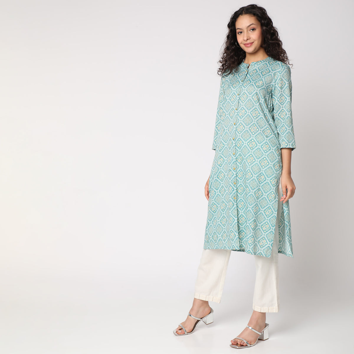 Straight Fit Printed Kurta