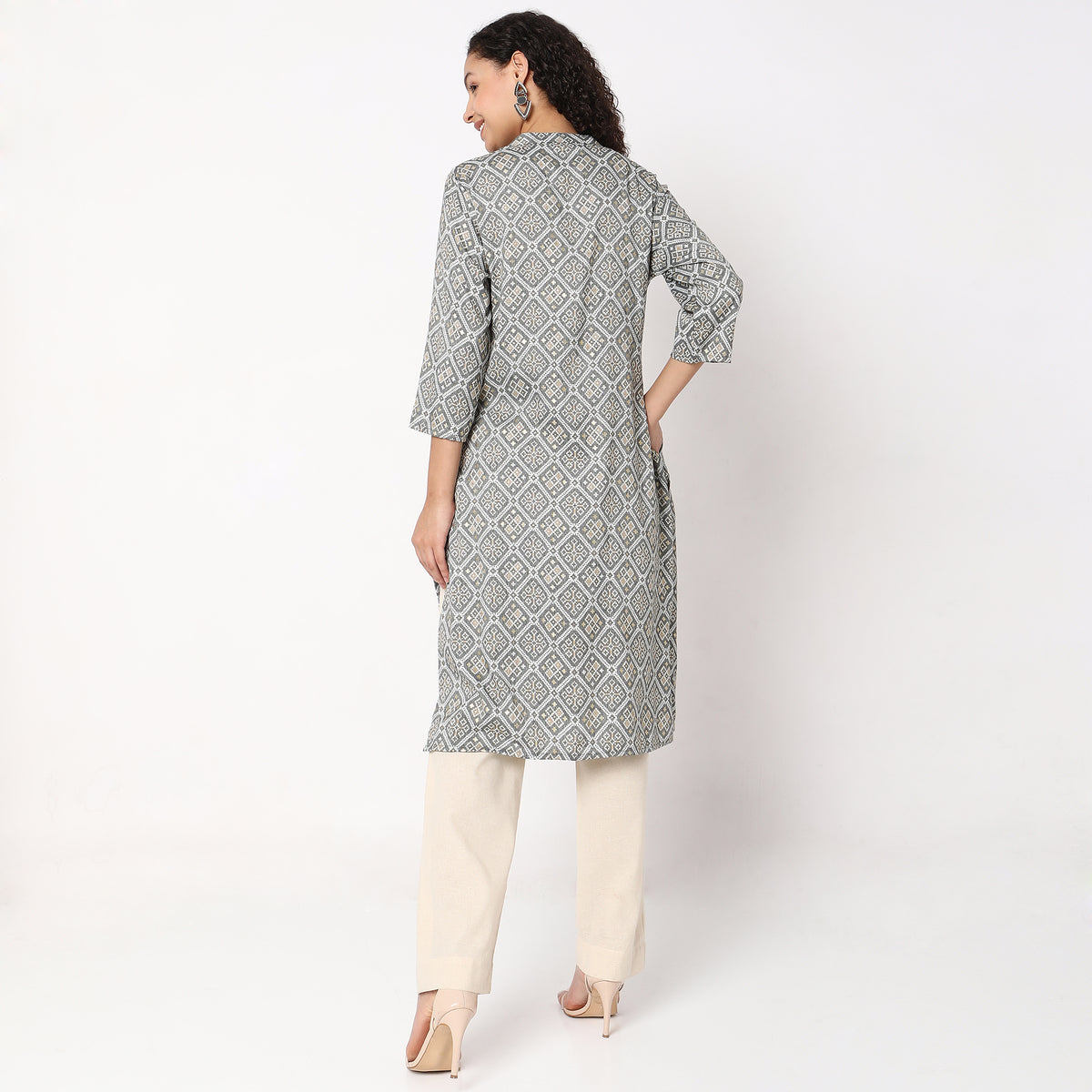 Straight Fit Printed Kurta