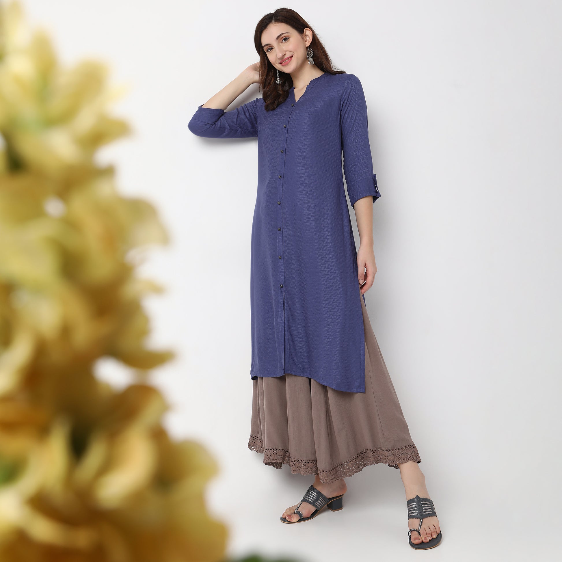 Flare Fit Printed Kurta