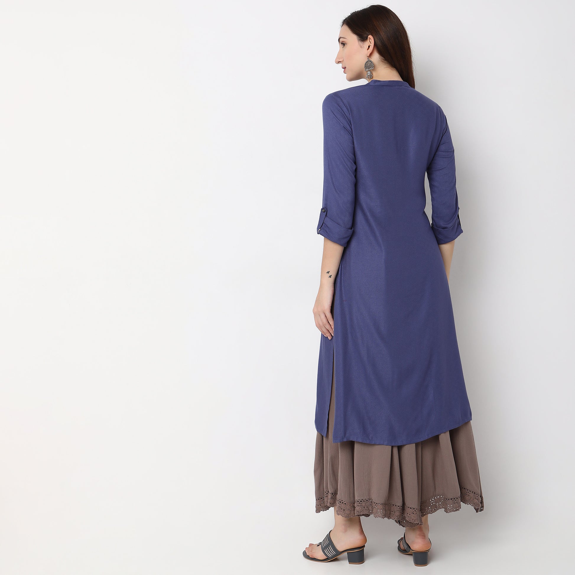 Flare Fit Printed Kurta