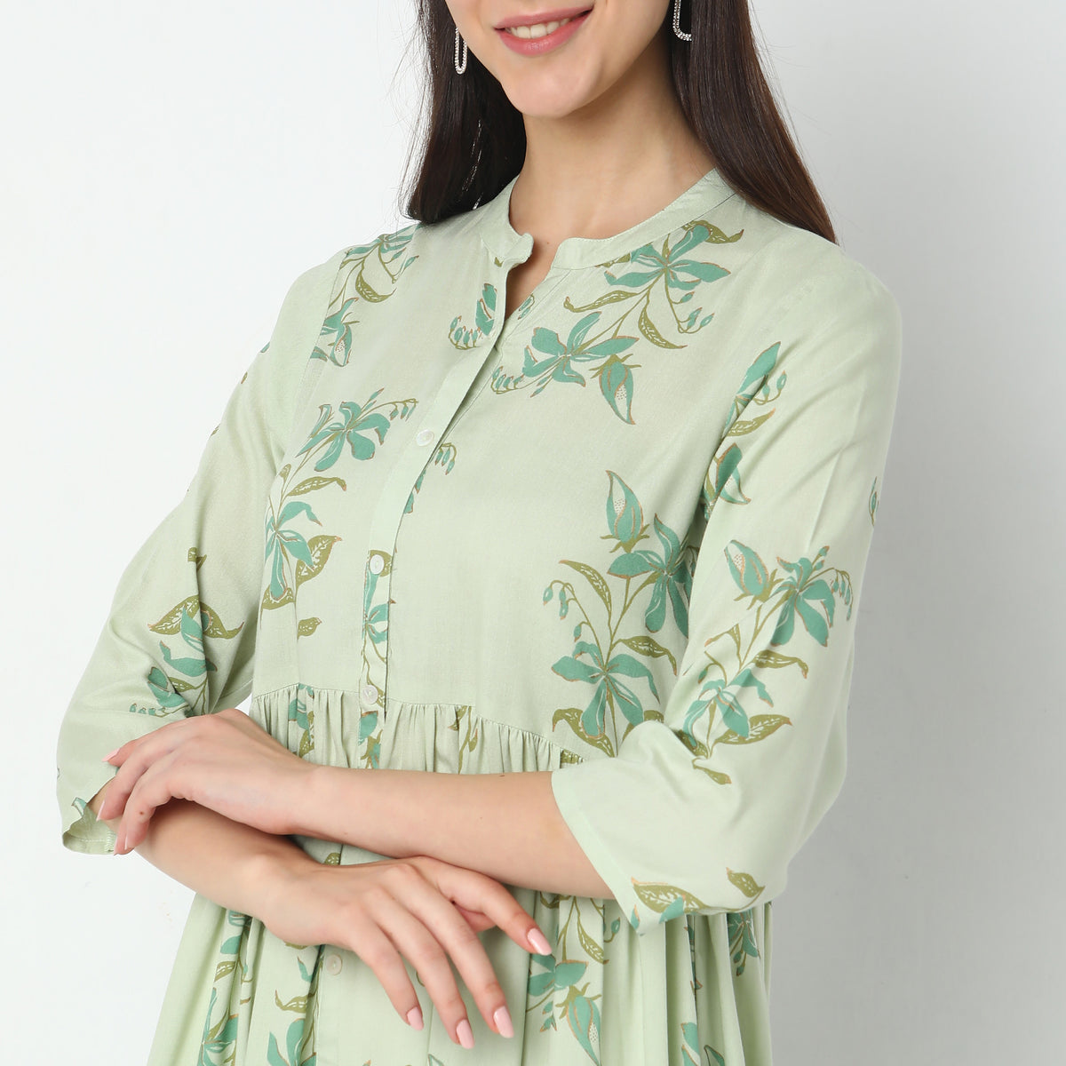 Flare Fit Printed Kurta