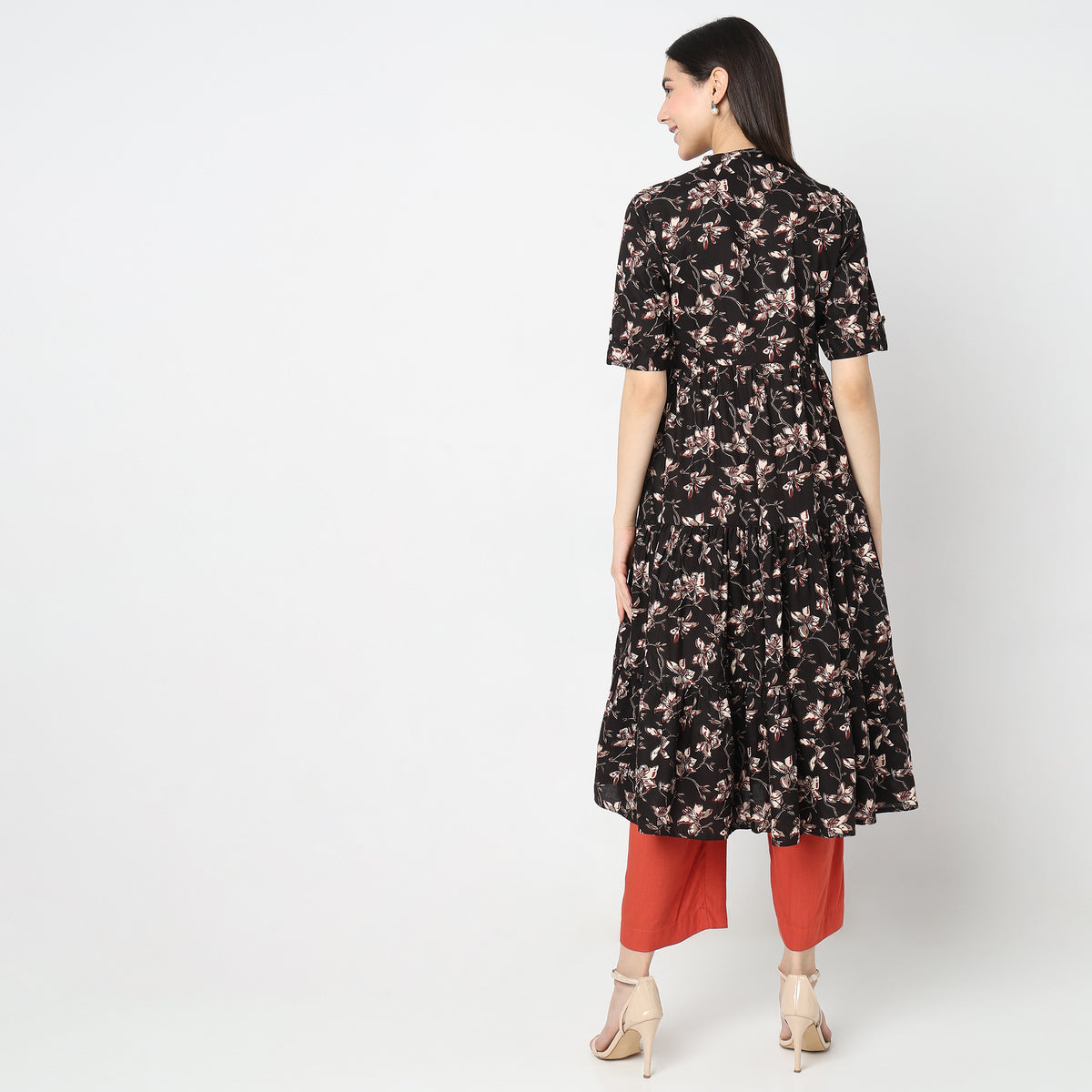 Flare Fit Printed Kurta