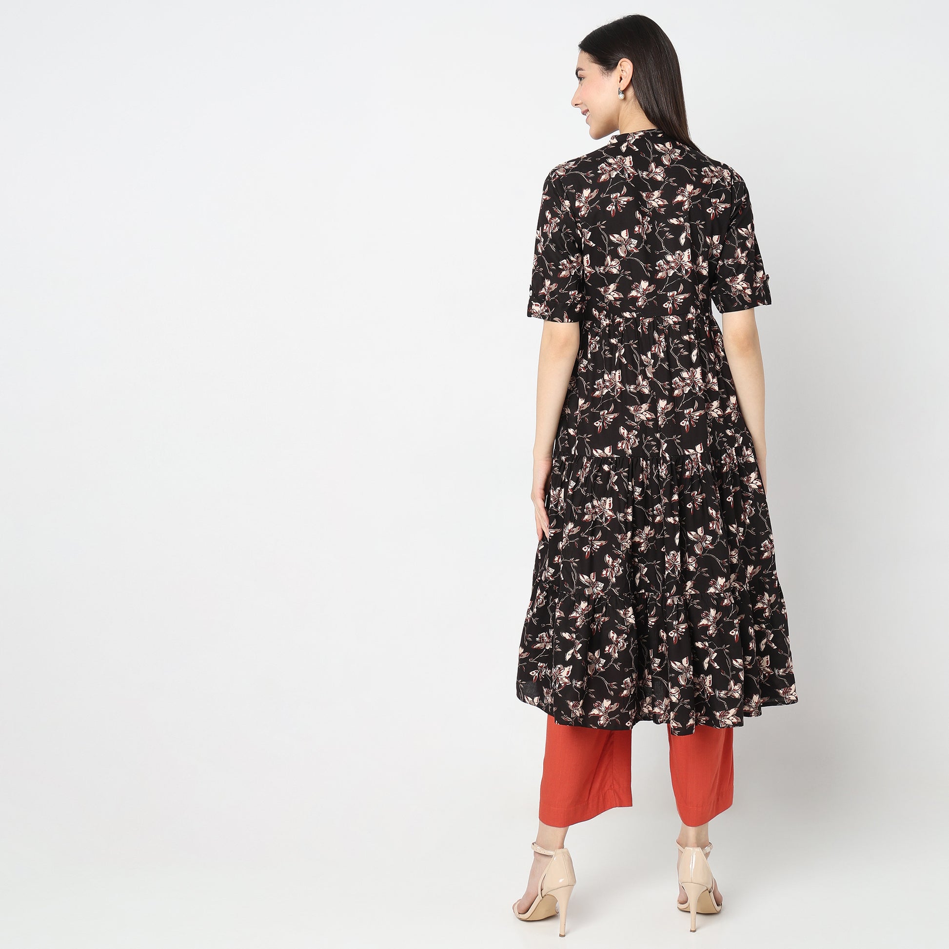 Flare Fit Printed Kurta
