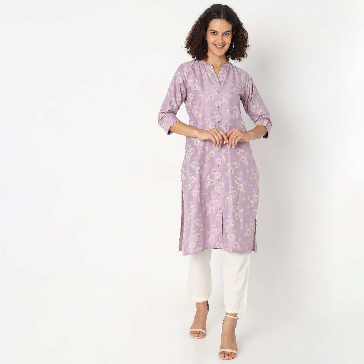 Straight Fit Printed Kurta