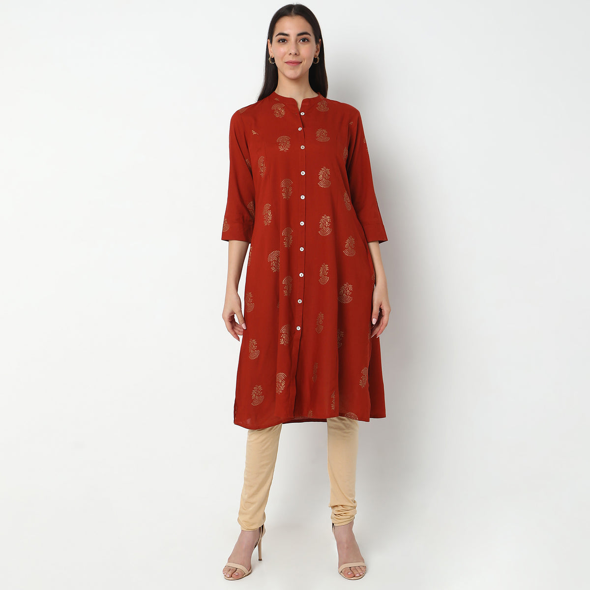 Flare Fit Printed Kurta