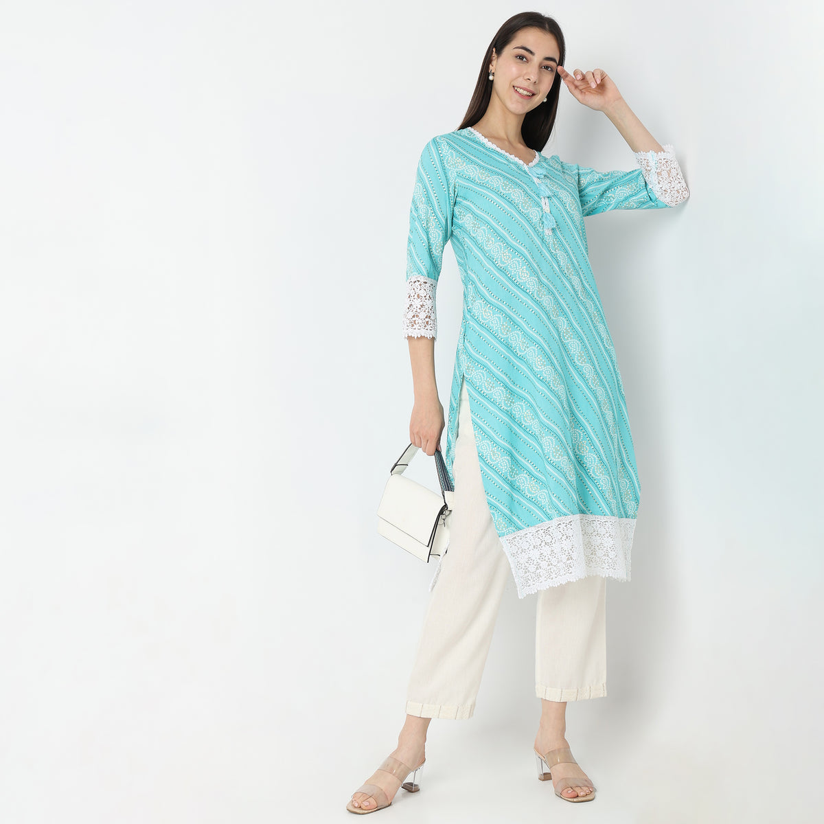 Straight Fit Printed Kurta