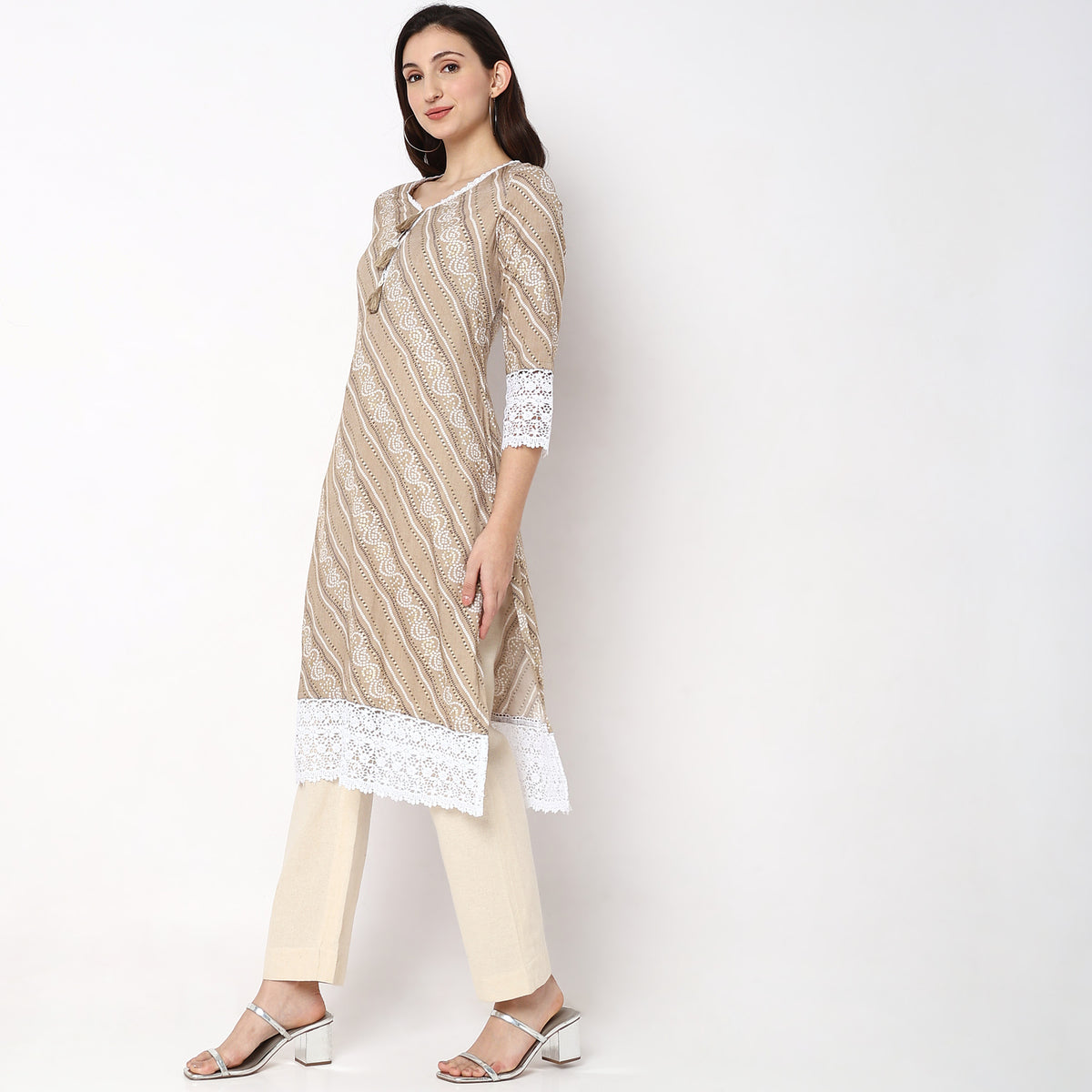 Straight Fit Printed Kurta