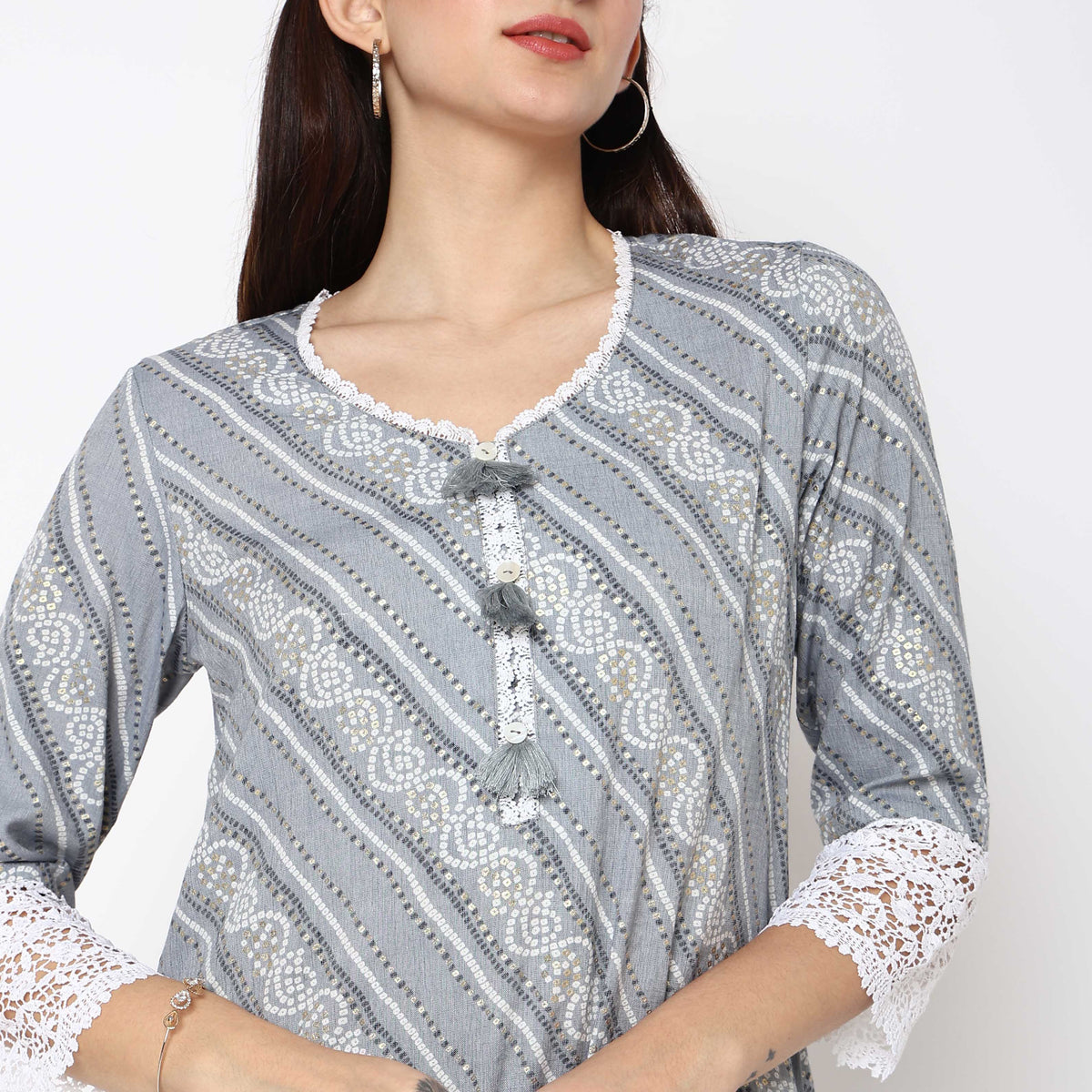 Straight Fit Printed Kurta