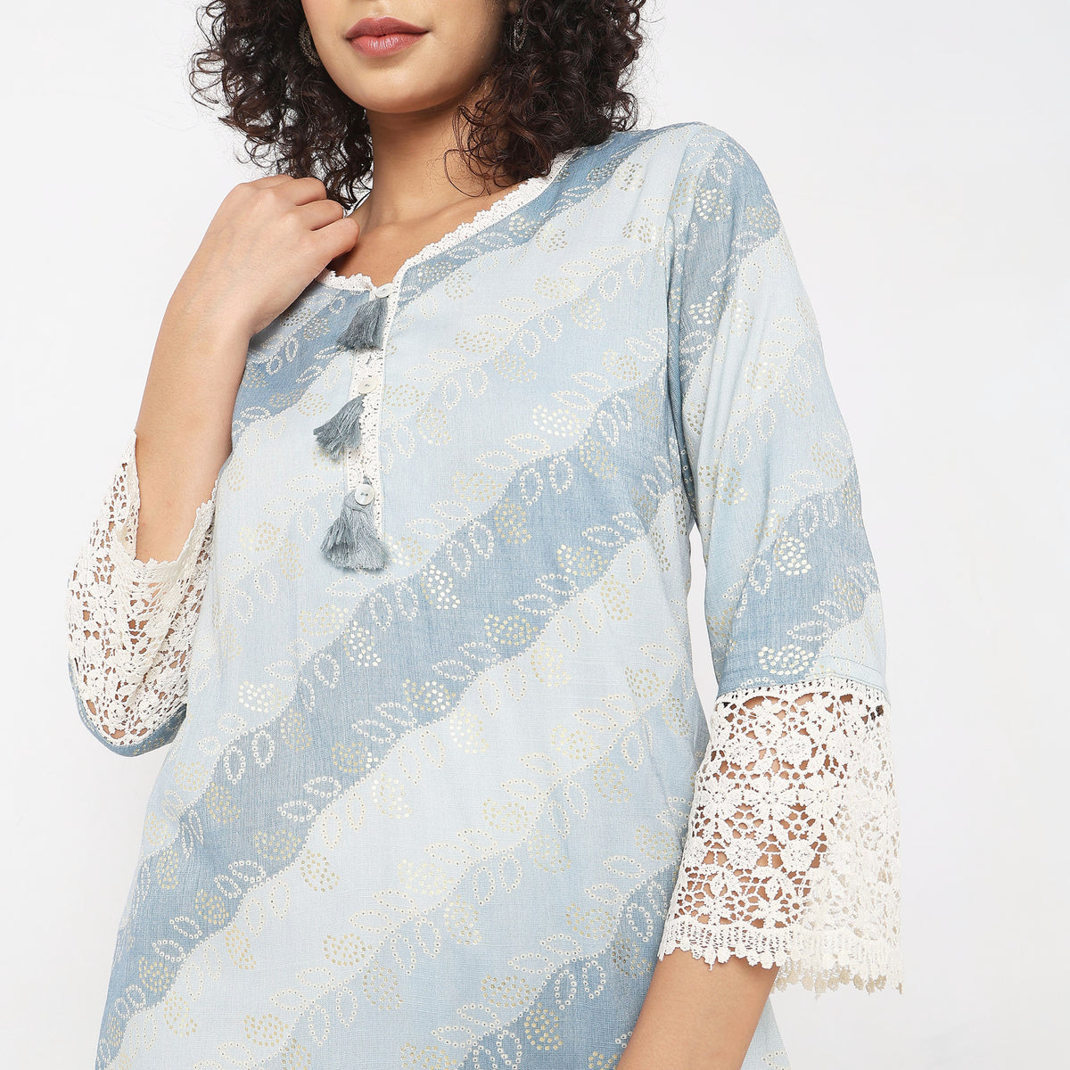 Straight Fit Printed Kurta