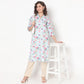 Straight Fit Floral Kurta