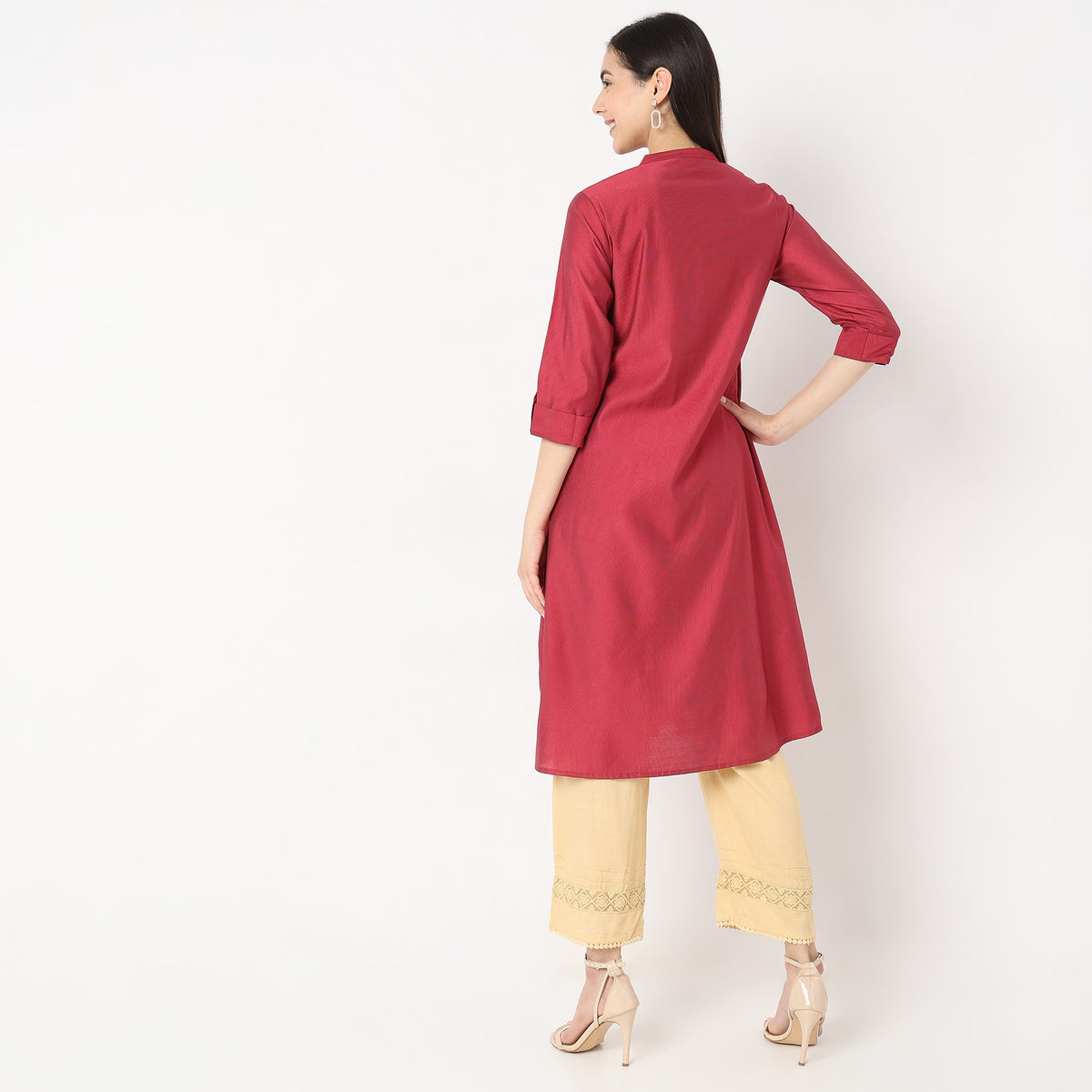 Flare Fit Embellished Kurta