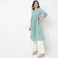 Straight Fit Embroidered Kurta