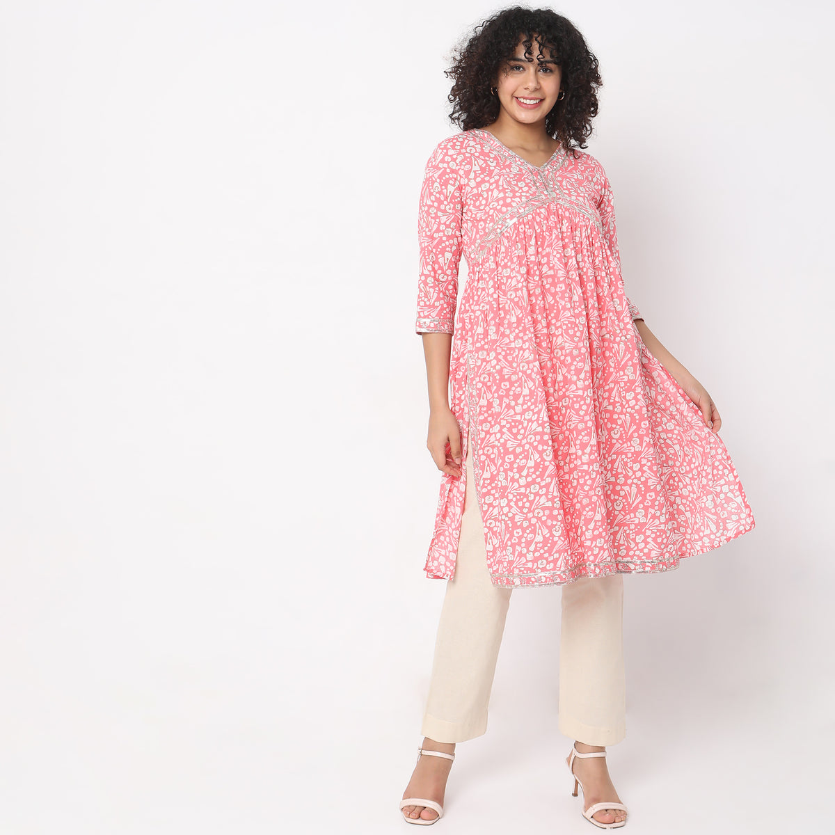 Straight Fit Printed Kurta