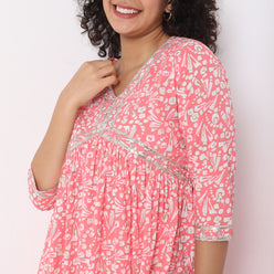 Straight Fit Printed Kurta