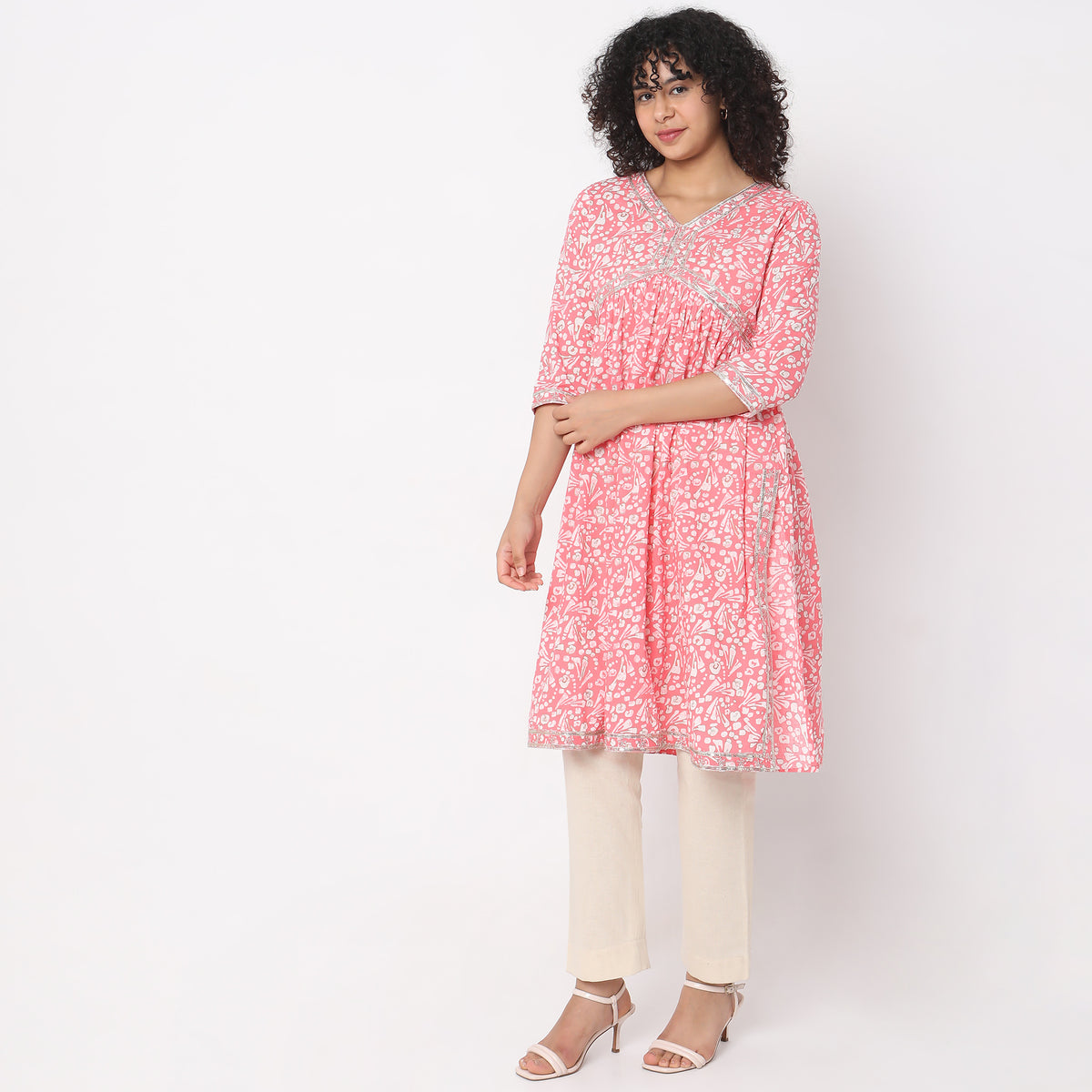 Straight Fit Printed Kurta