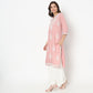 Straight Fit Embroidered Kurta