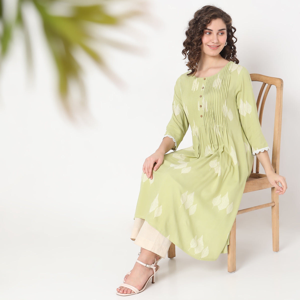 Flare Fit Printed Kurta