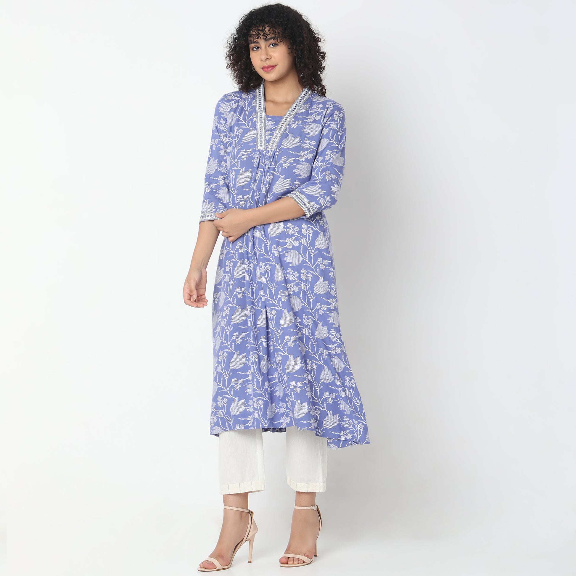 Flare Fit Printed Kurta